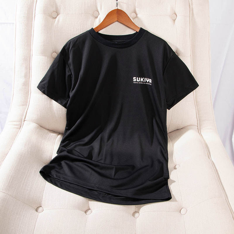 超值日单夏季新款简单休闲字母印花圆领速干短袖T恤上衣21643