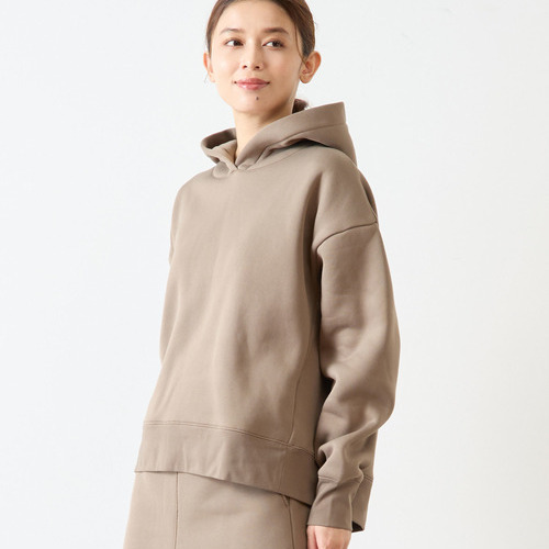 时尚休闲百搭连帽加绒长袖卫衣女