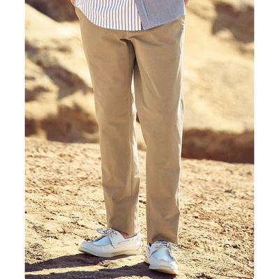 日单男士春夏华夫格半松紧休闲裤