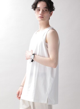 日单品牌夏季新款简单大方休闲纯色圆领棉无袖打底背心上衣26886