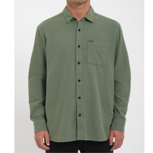 衬衫 欧美单男装 长袖 休闲百搭翻领系扣口袋磨毛男士 30295 秋冬新款