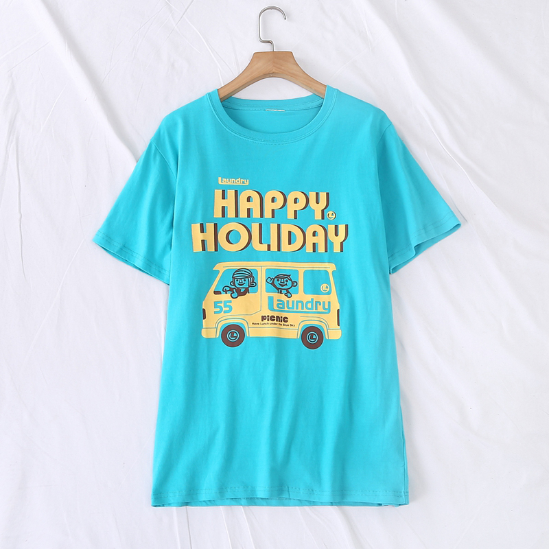 字母印花夏季棉MOfEAMOCER