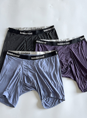 出口订单超舒适男士内裤纯色高弹松紧腰竹纤维平角裤27320