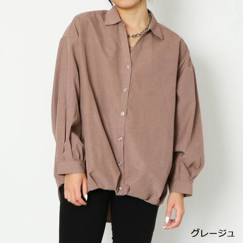 长袖衬衫上衣宽松大版