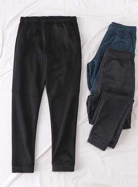 日单秋冬新款时尚休闲运动裤松紧腰单侧拉链口袋加绒卫裤19236