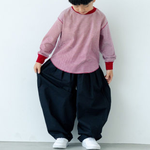 春秋新款 休闲裤 时尚 廓形松紧腰收口弯刀裤 31432 个性 日单品牌童装