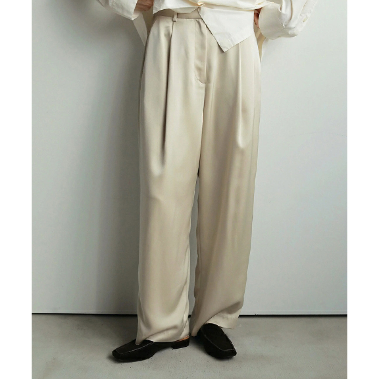 日单贵牌春秋冬新款轻奢风金属扣丝滑垂坠带内衬缎面直筒裤31752,女装/女士精品,休闲裤,淘宝优惠券,粉丝福利购,淘宝优惠卷