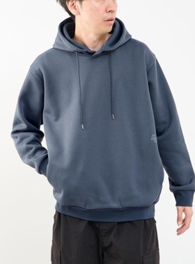 日单品牌秋冬新款休闲百搭两侧口袋连帽加绒加厚卫衣男女29190