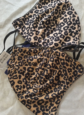 银纤维豹纹口罩祛湿排毒防尘防晒防辐射紫外线护面抗菌抑菌防辐射