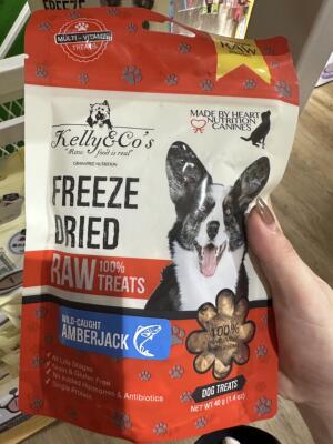 港购Kelly & Co's 脫水冷凍 鳄鱼鸡肝三文鱼吞拿鱼狗冻干零食多款