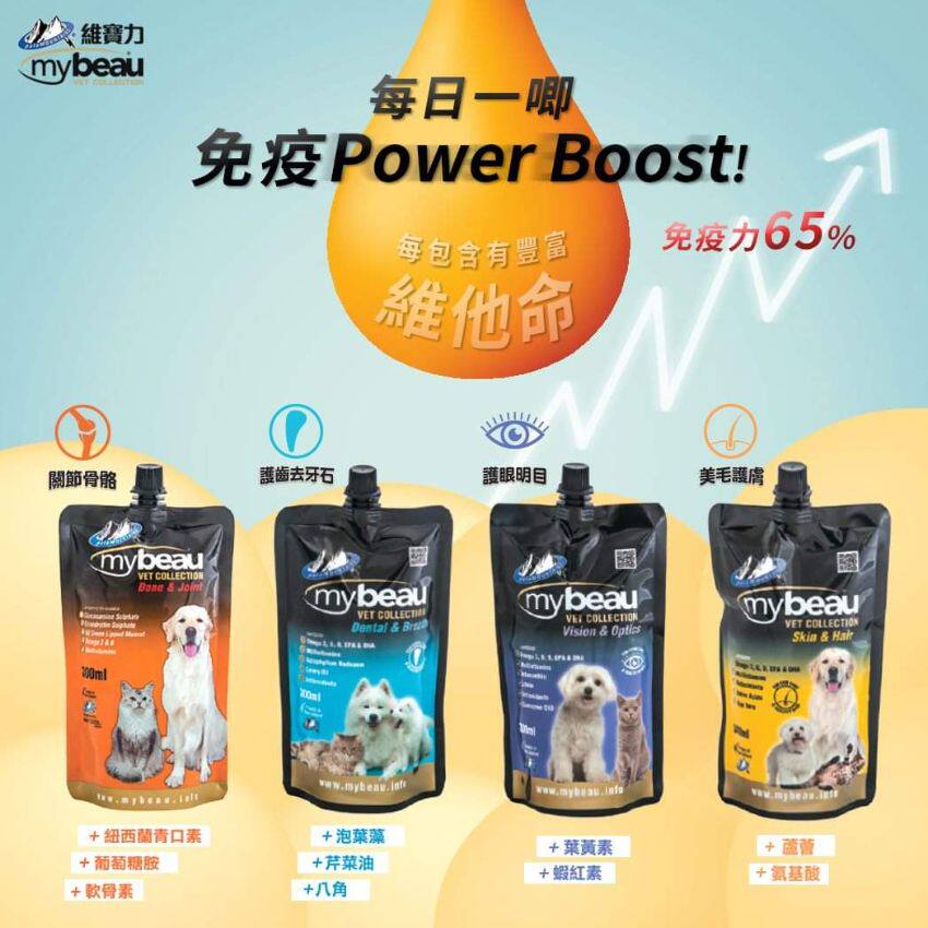 港购纽西兰Mybeau维宝力配方系列护理猫狗保健品