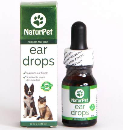 港购 加拿大NaturPet全天然草藥貓狗Ear Drops 耳朵滴劑消炎 10ml