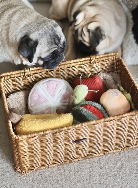 港购 高端LAMBWOLF香蕉西柚姜人 - 發聲藏食狗玩具