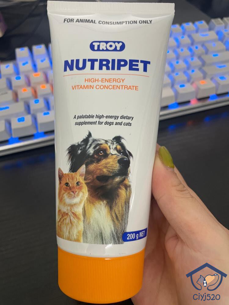 港购 TROY澳大利亚进口猫狗通用营养高能量补充维生素营养膏200g
