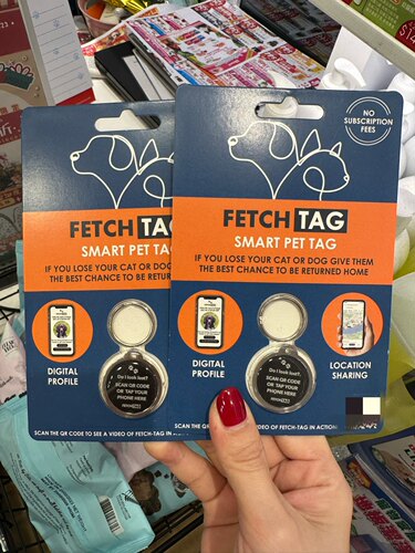 港购 美国FETCH TAFETCHTAG 猫狗小动物手机定位防走丢 项圈挂牌