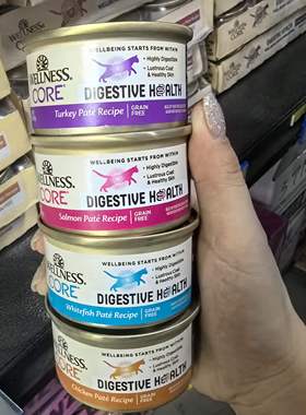 港购 美国Wellness -CORE腸胃配方貓頭新鮮三文魚腸胃消化85g