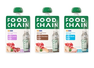 混合試食裝80g CHAIN全營養生骨肉主食醬包貓用 港购 FOOD