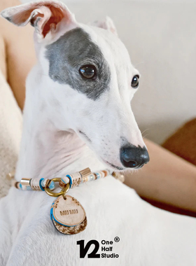 港购 异域复古ONE HALF STUDIO寵物ID名牌頸鏈