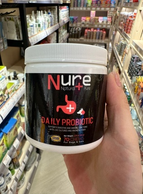港购 美国NASC认证NURE Probiotic宠物猫狗用 每日益生菌 105g