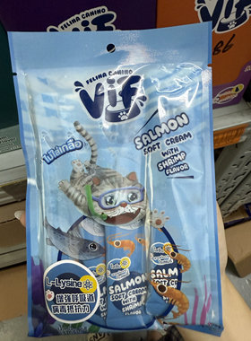 港购 泰国ViF滋味雞肉阿拉斯加蟹軟軟吱吱醬貓小食(15克x5)