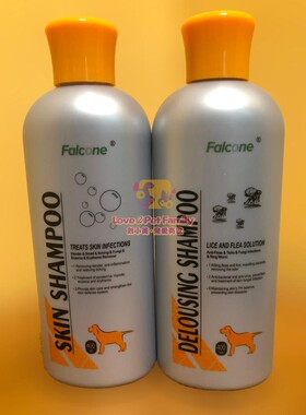 美国Falcone枫格真菌癣症脓皮症脂溢跳蚤皮肤病去屑香波药浴400ml