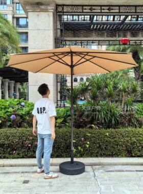 户外遮阳庭院室外阳台太阳伞防晒保安亭露天站岗亭沙滩摆摊中柱伞