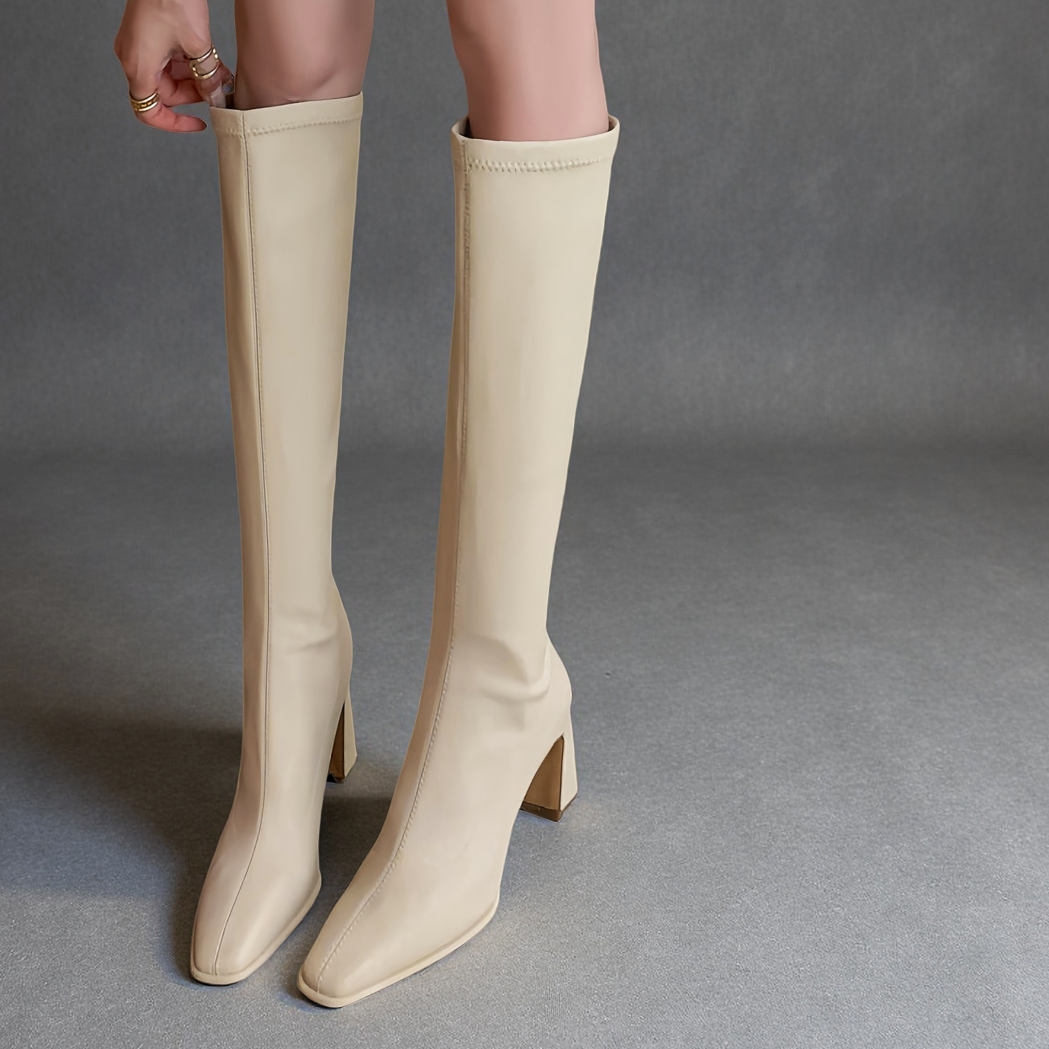 意大利高奢版~不磨脚！弹力靴