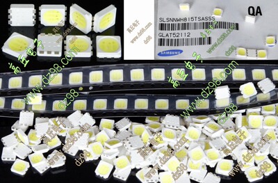 SAMSUNG三星 SLSNNWH815TS 3.3V 5050 广角高亮 白光LED 发光管