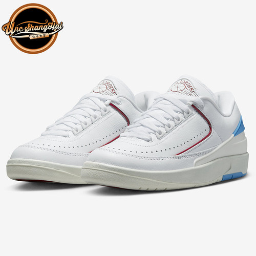 AJ2白蓝色低帮复古篮球鞋
