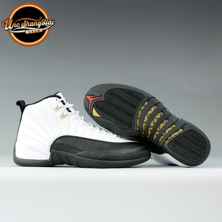 北卡大学 Air Jordan 12Taxi AJ12 金扣 黑白 153265-130690-125