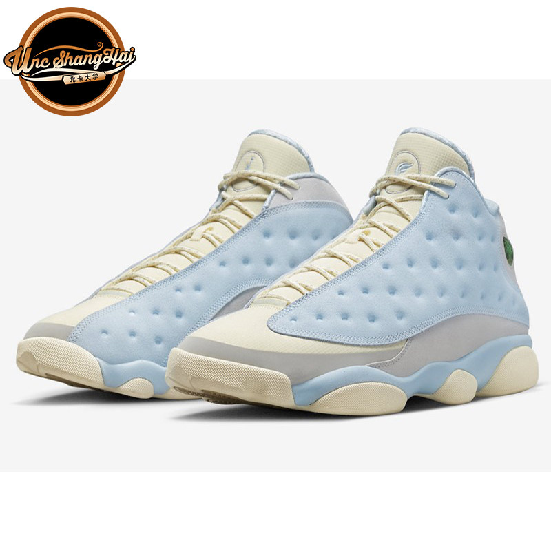 北卡大学Air Jordan 13 SoleFly AJ13浅蓝色复古篮球鞋DX5763-100