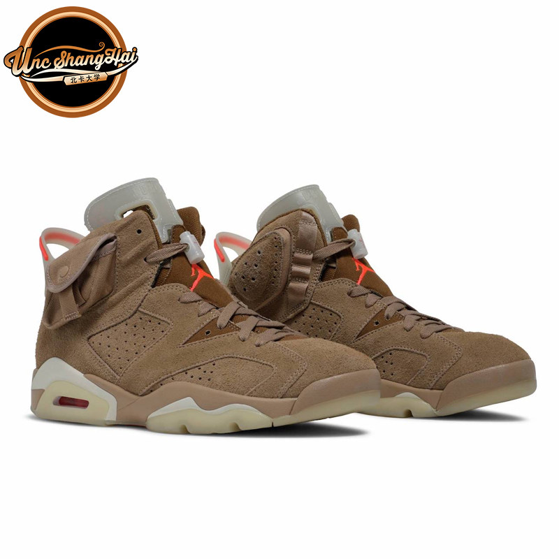 北卡大学airjordan 6 aj6 x travisscott ts联名卡其棕dh0690-200