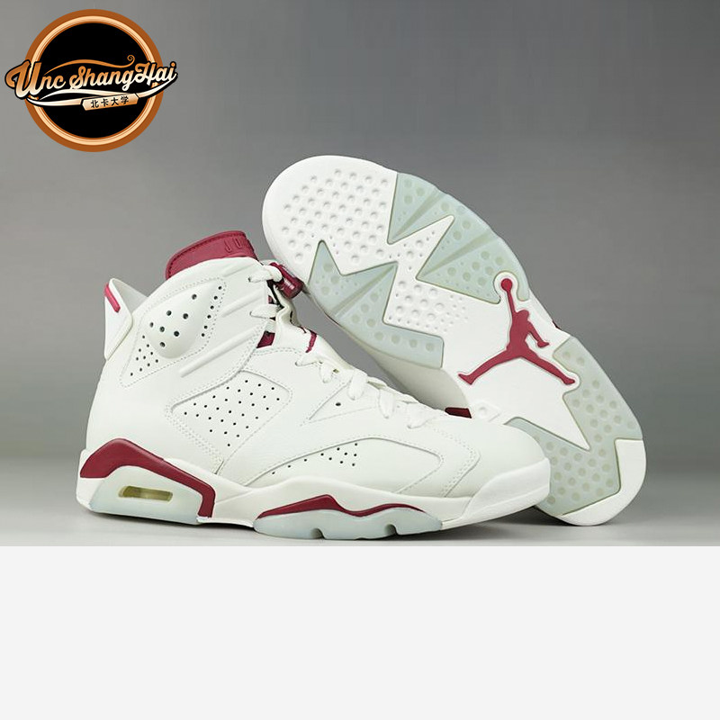 北卡大学 air jordan 6 maroon aj6 魔力红 马龙篮球鞋384664-116