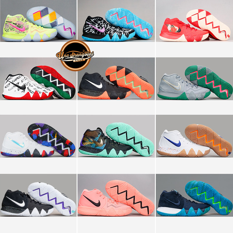北卡大学 nike kyrie 4 欧文4 cny bhm 鸳鸯 黑白黑橙 aj1691-900
