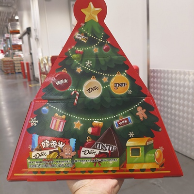开市客玛氏圣诞树造型巧克力礼盒387g德芙高端零食生日礼物送礼