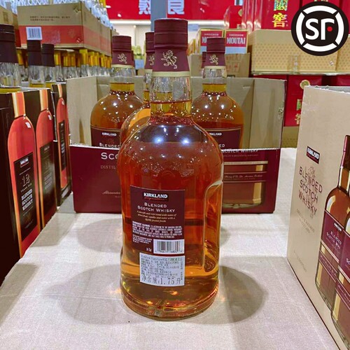 上海Costco代购英国原装进口Kirkland科克兰调配威士忌3年 1750ml