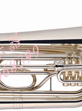 行进低音抱号 （镀银）Bb调 （三键行进倍低音号） Marching Tuba