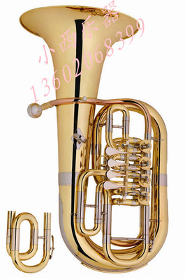 高级扁键上低音号 四扁键直口小抱号  可转调 C/Bb调   Euphonium