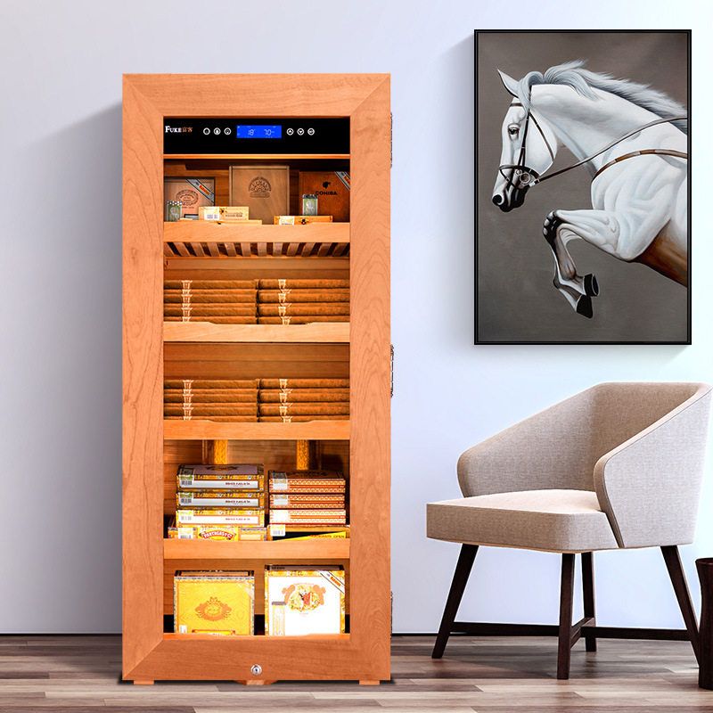 正品FUKE富客CL-160CM2雪茄柜雪松木雪茄柜智能恒温恒湿雪茄柜