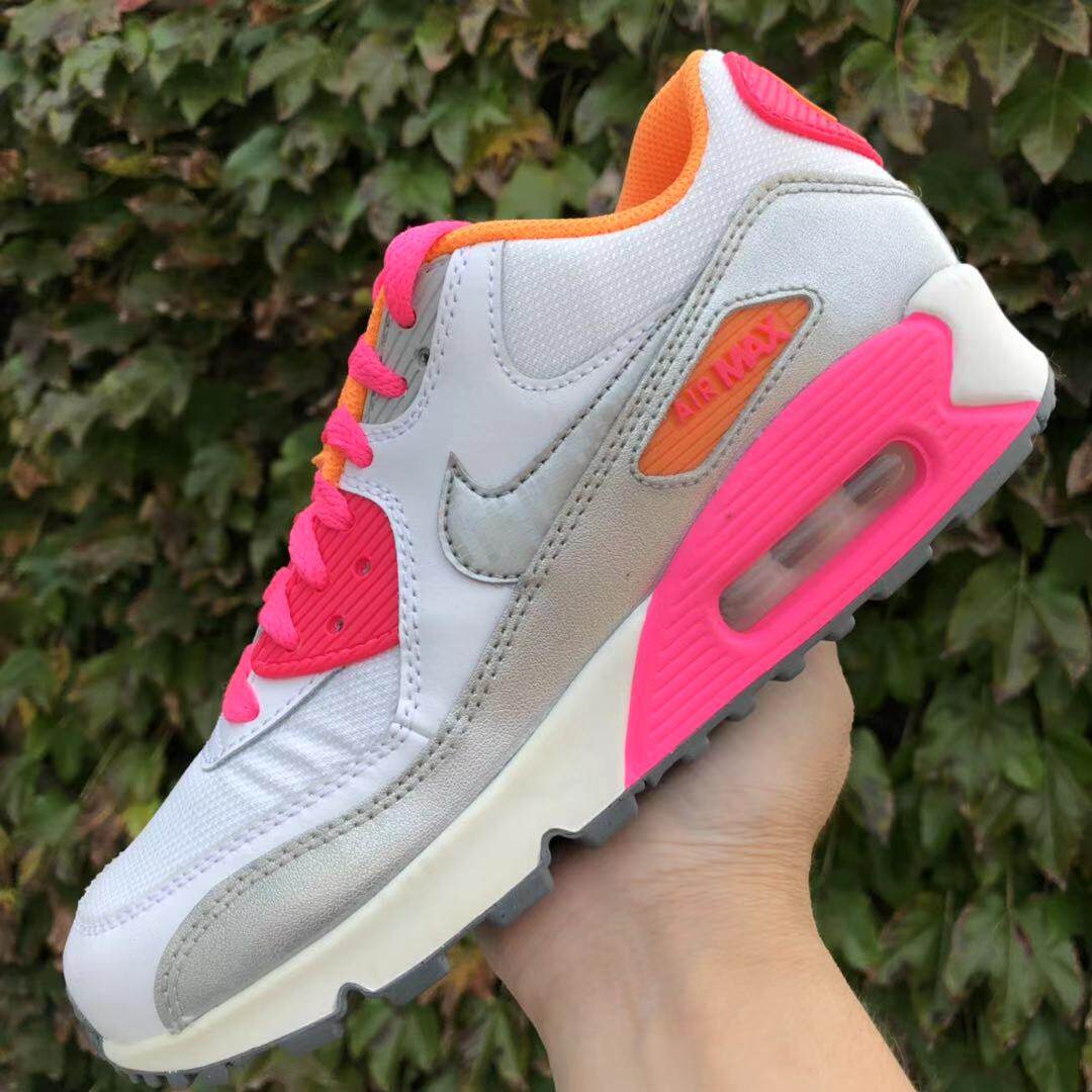 耐克 NIKE AIR MAX 90 GS 女子休闲运动跑步鞋 724855-724879