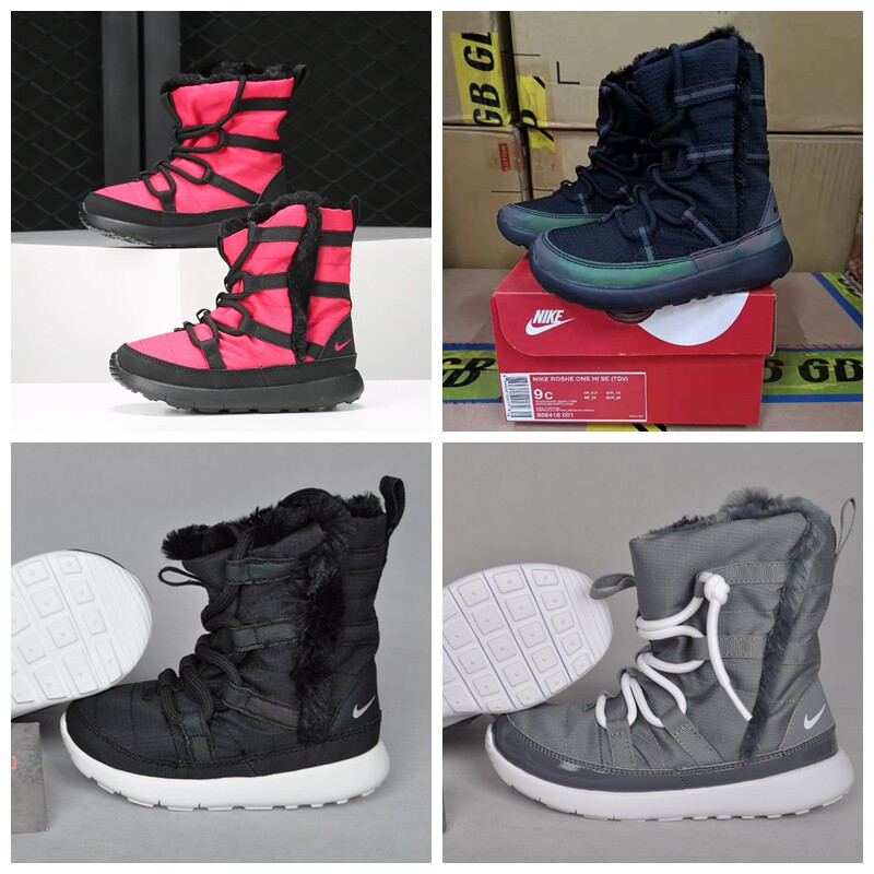 耐克NIKE男女婴幼儿童加绒棉靴高帮雪地靴 859416-807759-536460