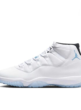 JORDAN 11 乔AJ11 白北卡蓝 男子复古气垫篮球鞋 CT8012-104