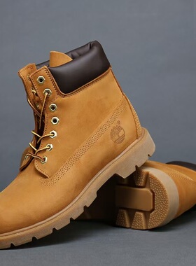 添柏岚Timberland 踢不烂大黄靴户外防水中高帮休闲皮革男鞋18094