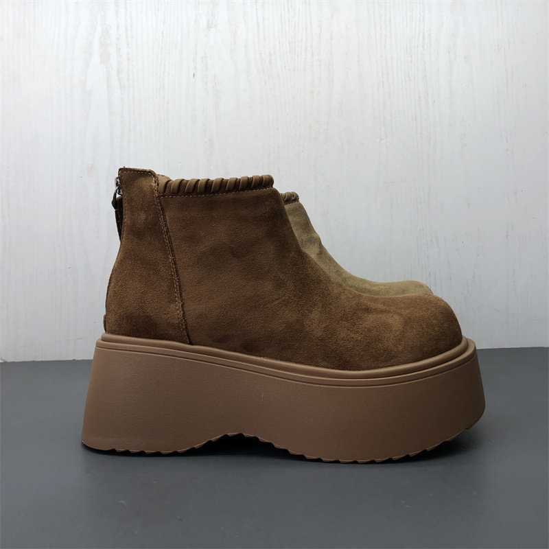 工厂断码女鞋冬季新款马丁靴时尚舒适圆头后拉链松糕底保暖女短靴,女鞋,马丁靴,淘宝优惠券,粉丝福利购,淘宝优惠卷