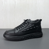 户外防滑舒适厚底羊毛保暖牛皮男棉鞋 工厂断码 新款 冬季 真皮男鞋