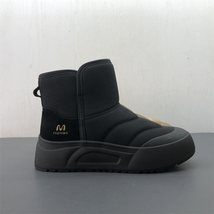 工厂新款断码真皮女鞋冬季户外舒适圆头厚底套筒保暖牛皮雪地靴