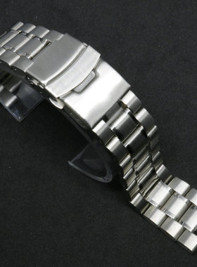 适用卡西欧EF-305D-1A男手表带实心不锈钢表链精钢表带表扣配件