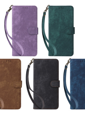 适用于Itel P40/P662L手机套防盗刷保护套搭扣翻盖式皮套软硅胶外壳全包边防摔男女款时尚简约磨砂PU配手挂绳