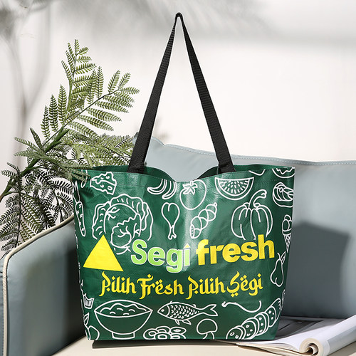 10元=3个草绿超市编织购物袋袋