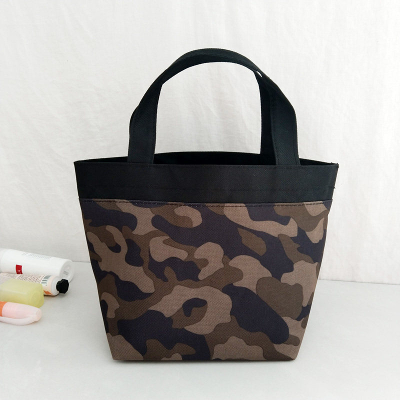 日式迷彩手提便当包上班族妈咪手拎小号早餐包便携通勤饭盒兜,收纳整理,饭盒袋,淘宝优惠券,粉丝福利购,淘宝优惠卷
